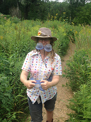 Dr. Elaine Evans in the Garden