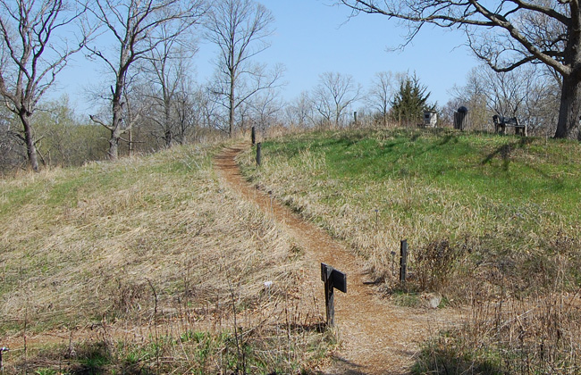 Upland hillside paths today