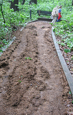 Rain Damage to Garden Path