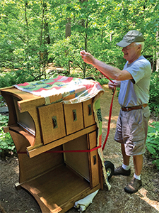Gary delivering desk