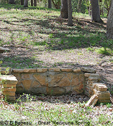 Catch basin of Great Medicine Spring