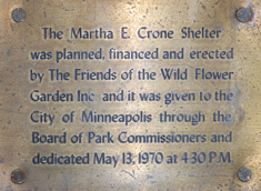 Shelter dedication plaque