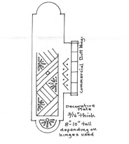 Shelter door hinge drawing