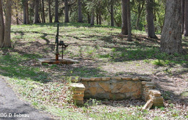 Spring and new well at Great Medicine Spring