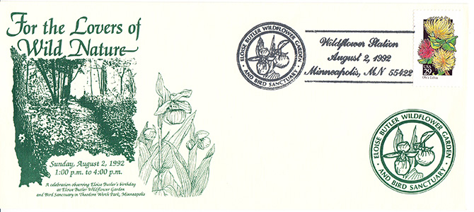 Garden stamp cancellation