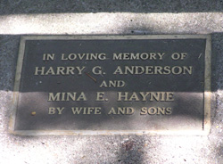 anderson plaque
