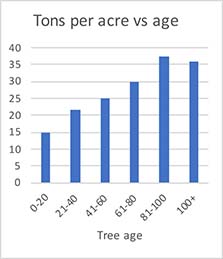 Carbon storage chart