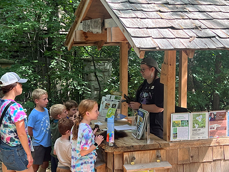 Garden entrance kiosk